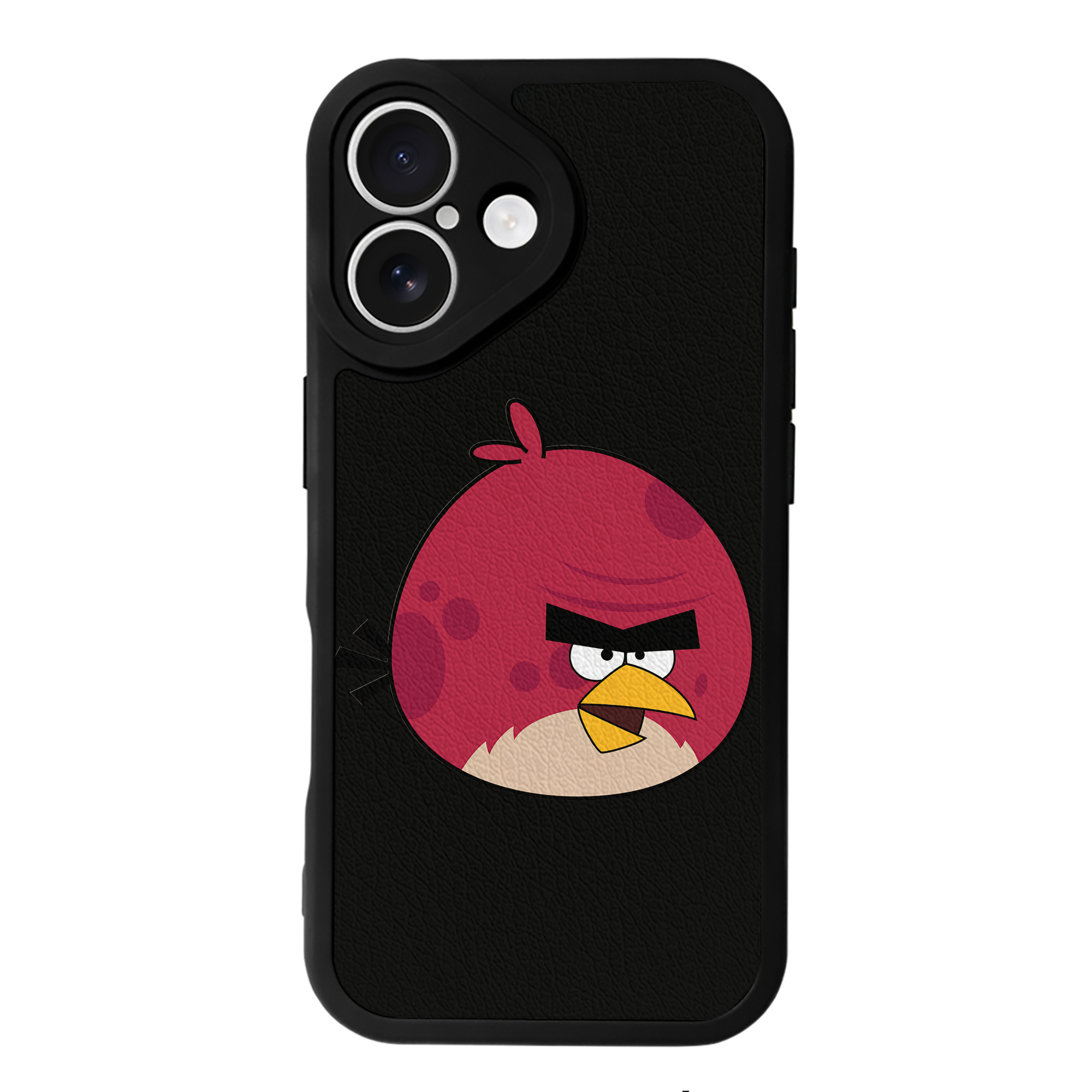 （画像用） Angry Birds アングリーバード 【iPhone 16シリーズ対応】シリコンスマホケース（レザー調） 材質：シリコン